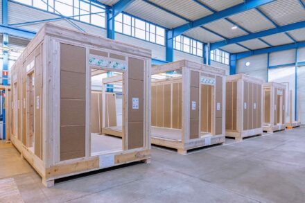 Construction extension bois atelier IPAC