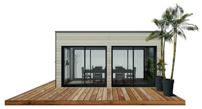 Mon Alvéole Espaces de vie indépendants écoresponsables et solidaires module 3D salle de réunion