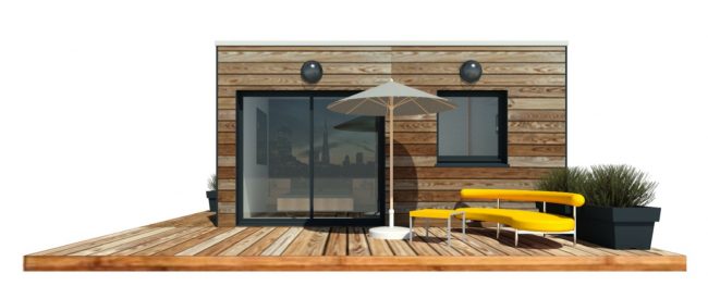 Mon Alvéole Espaces de vie indépendants écoresponsables et solidaires module 3D chambre