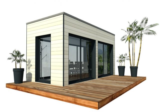 Mon Alvéole Espaces de vie indépendants écoresponsables et solidaires module 3D bureau réunion