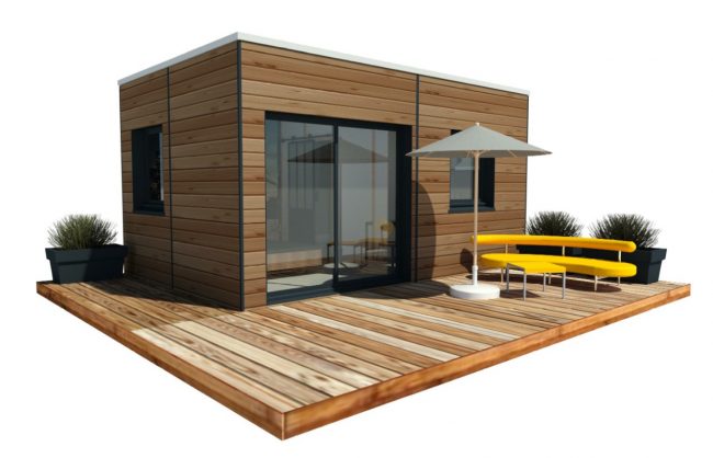 Mon Alvéole Espaces de vie indépendants écoresponsables et solidaires module 3D chambre d'hôte