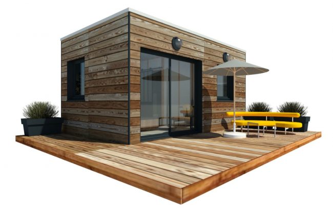 Mon Alvéole Espaces de vie indépendants écoresponsables et solidaires module 3D chambre d'hôte