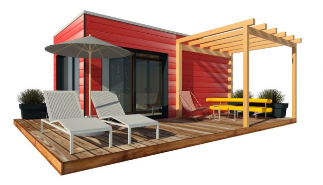 Mon Alvéole Espaces de vie indépendants écoresponsables et solidaires module 3D hammam sauna
