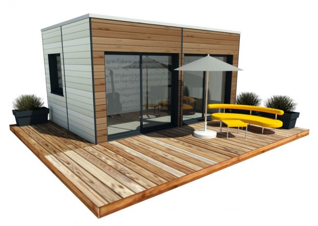 Mon Alvéole Espaces de vie indépendants écoresponsables et solidaires module 3D salle de musique